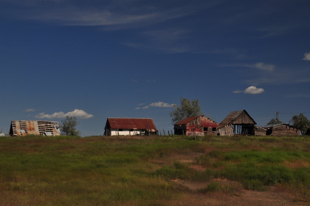 old farm buildings
